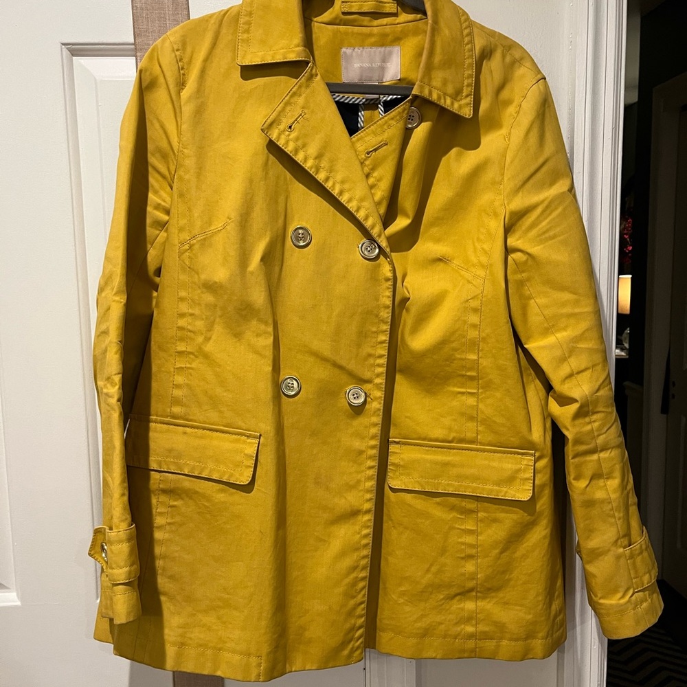 Banana Republic Yellow Pea Coat